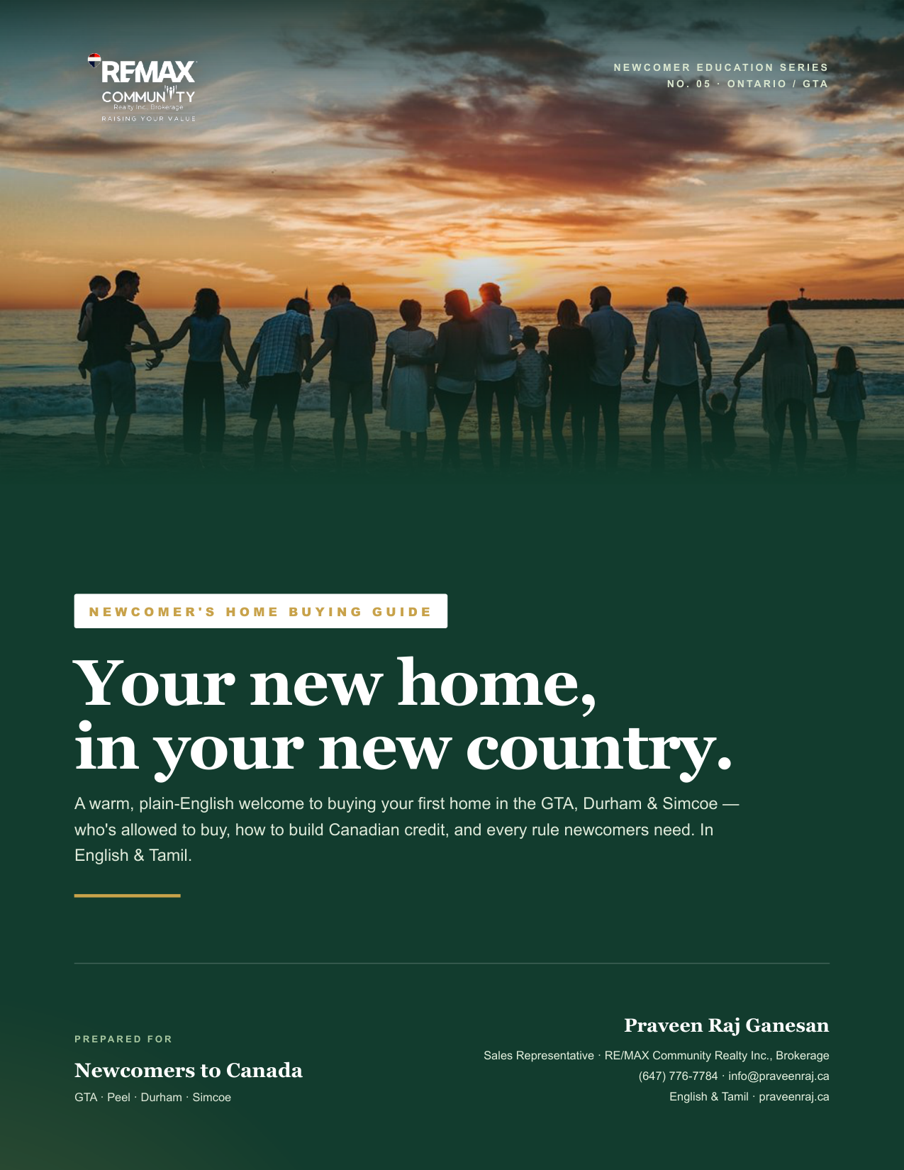 Newcomer's Home Buying Guide cover